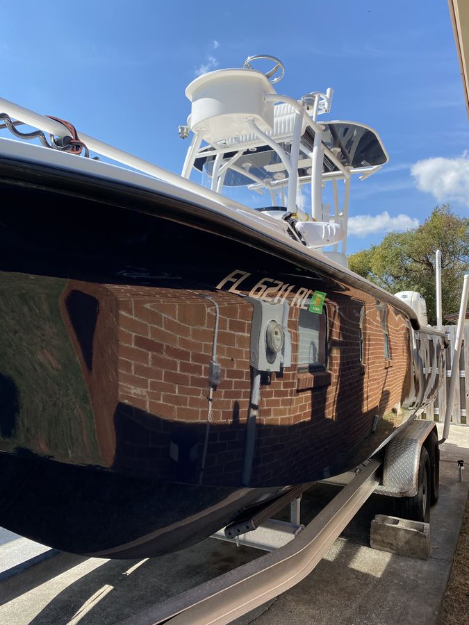 Black hull polished to a mirror